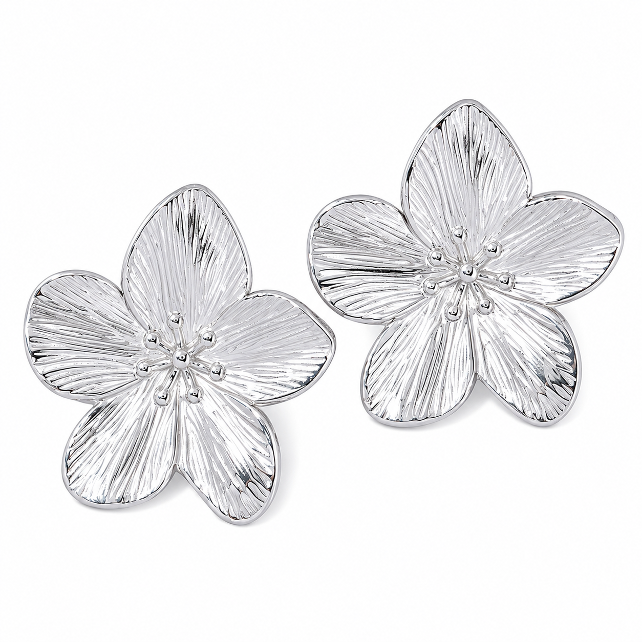 Gold Petal Earrings